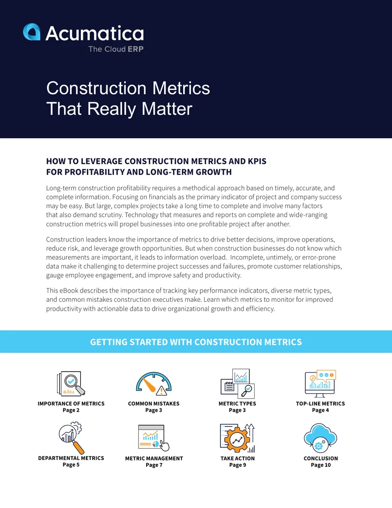 Leveraging Construction Metrics for Profitability