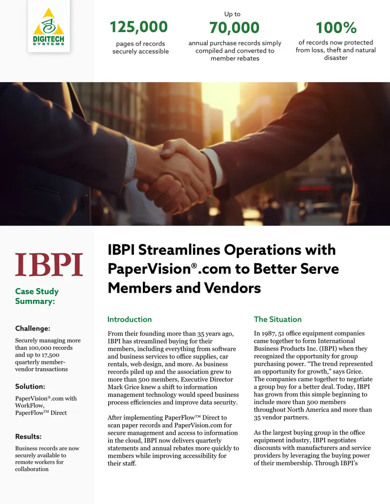 IBPI Case Study on Digital Transformation