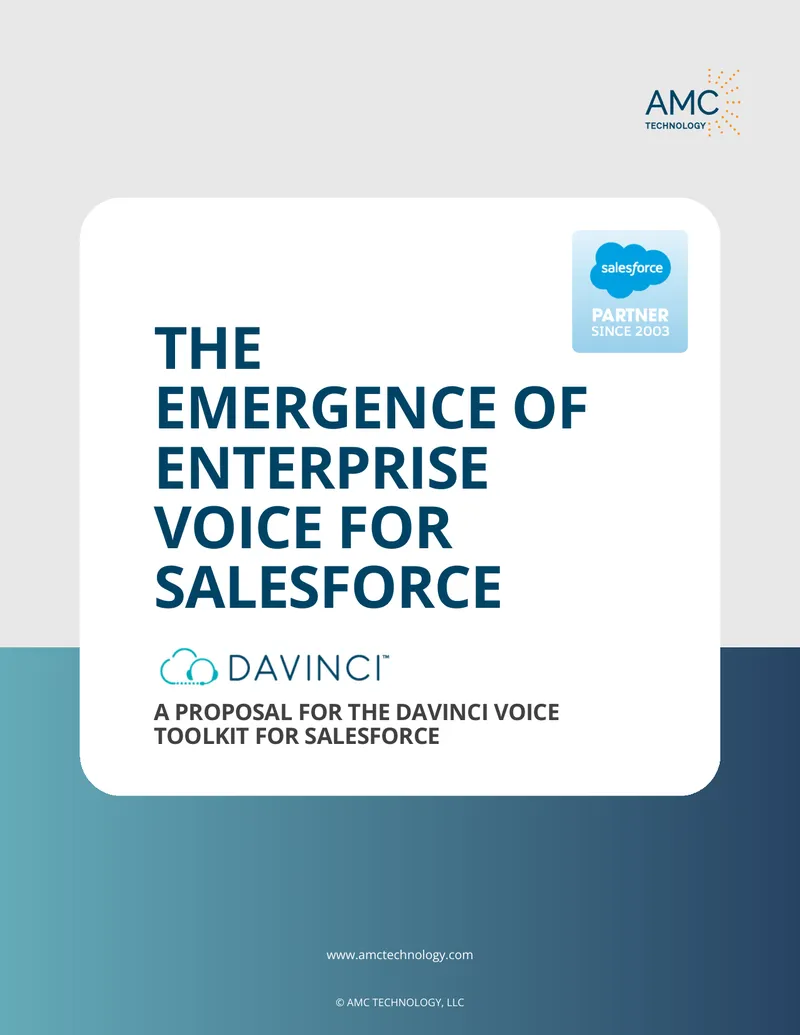 Enterprise Voice Control Layer Proposal for Salesforce
