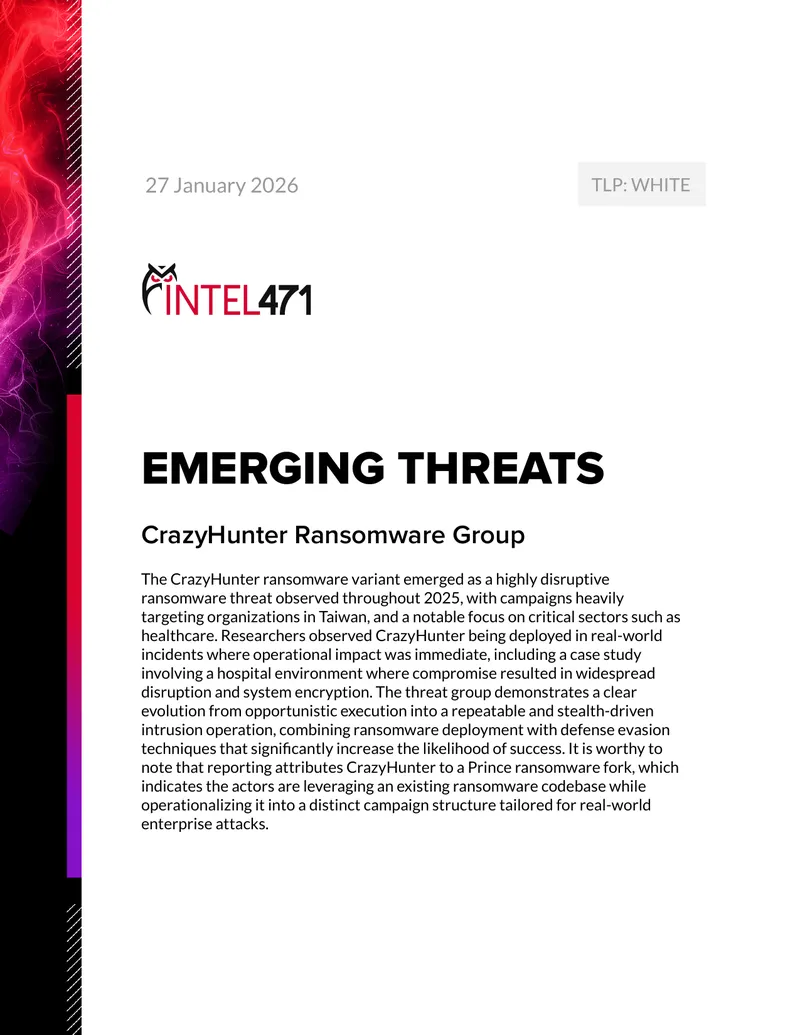 CrazyHunter Ransomware Threat Analysis