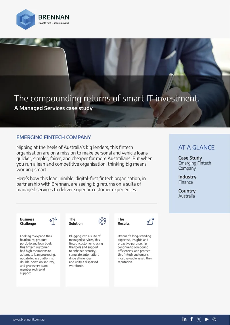 Managed Services Case Study for Fintech Company