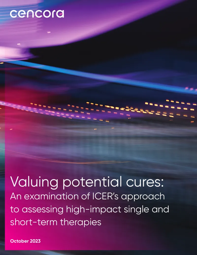 Assessment of ICER's Framework for Single and Short-Term Therapies