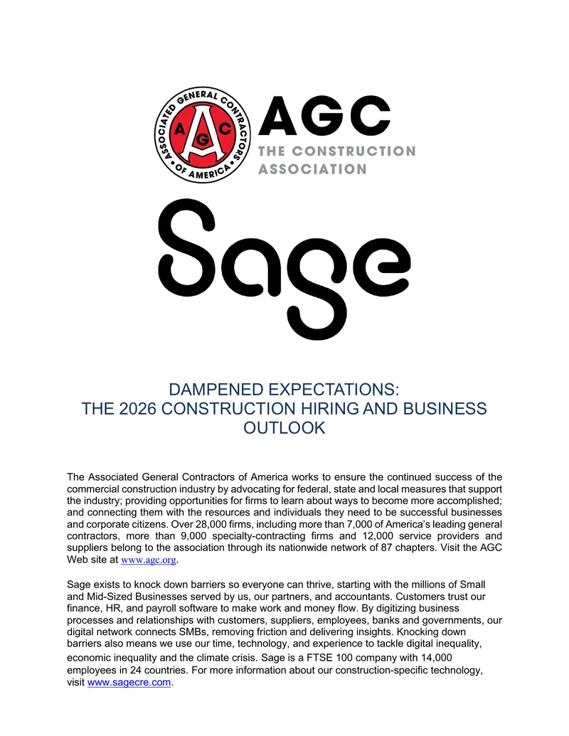 2026 Construction Hiring and Business Outlook Survey Results