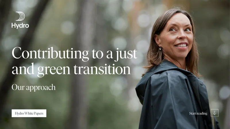 Hydro's Role in a Just and Green Transition