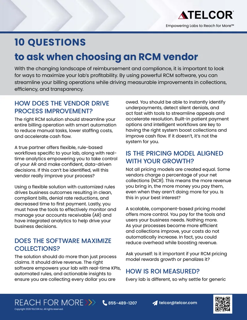 Questions to Consider When Selecting an RCM Vendor