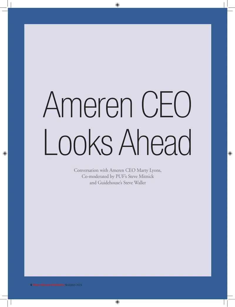 Ameren CEO Discusses Energy Transformation Strategies