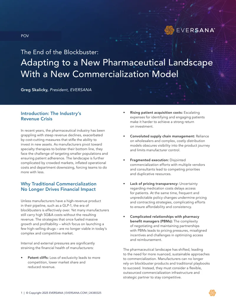 Adapting Pharmaceutical Commercialization Models