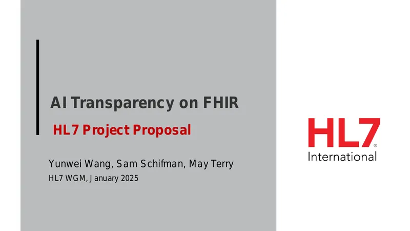 AI Transparency Guidelines for FHIR Implementation