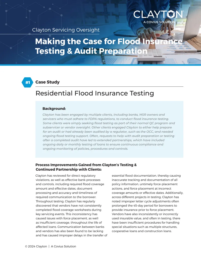 Flood Insurance Testing Case Study and Process Improvements