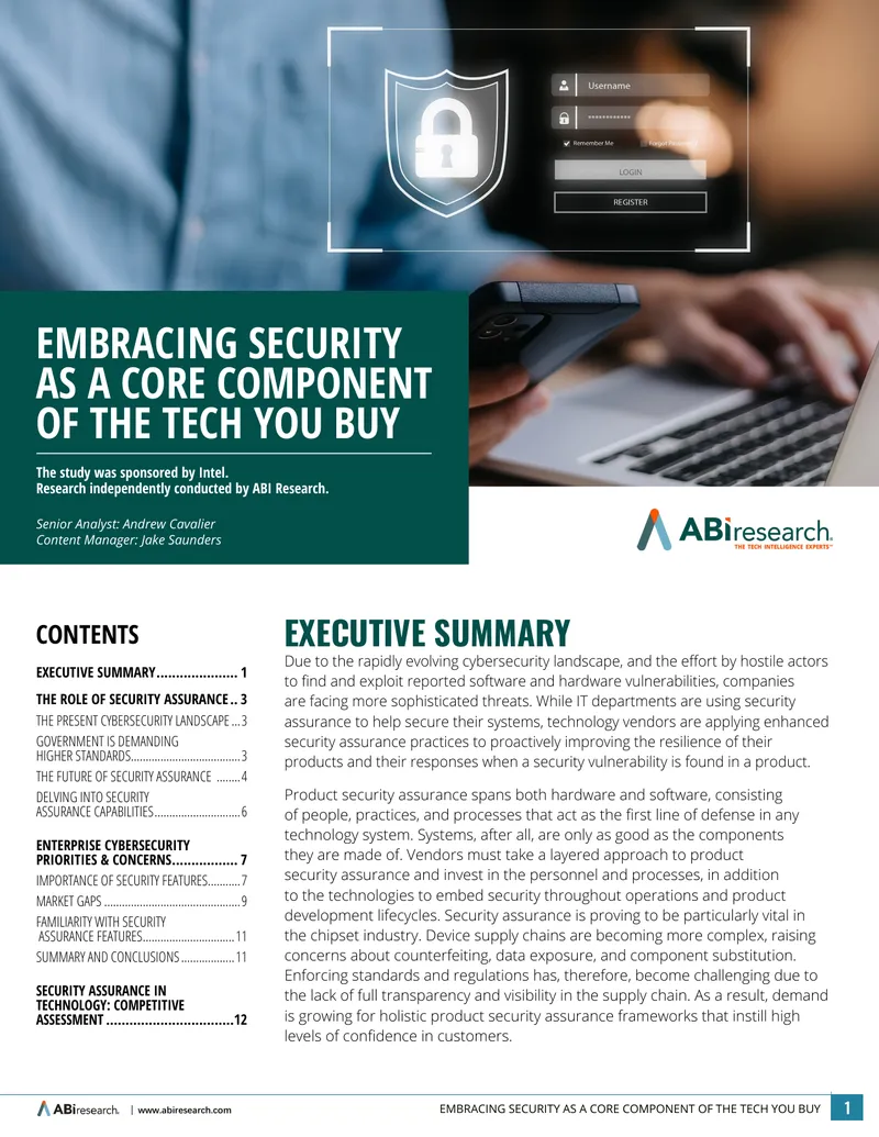 Product Security Assurance in Technology Procurement