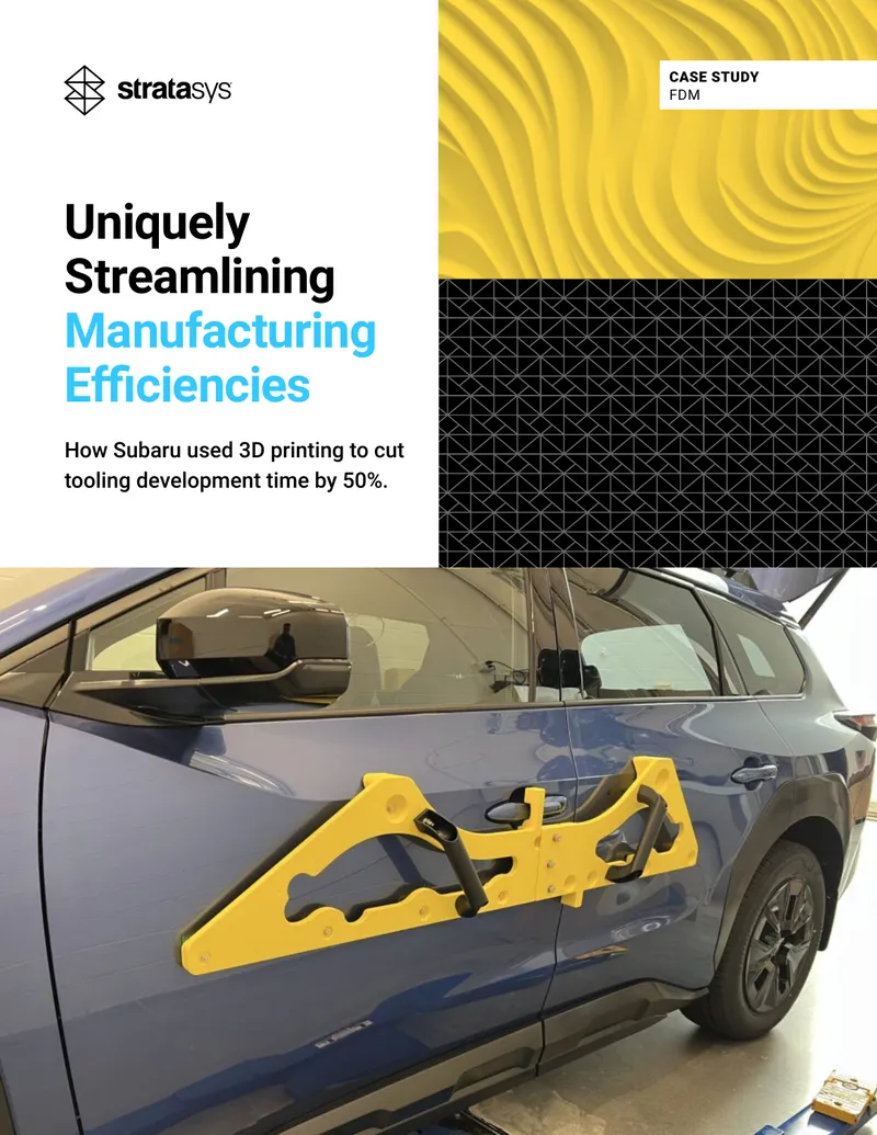 Subaru's 3D Printing Tooling Development Case Study