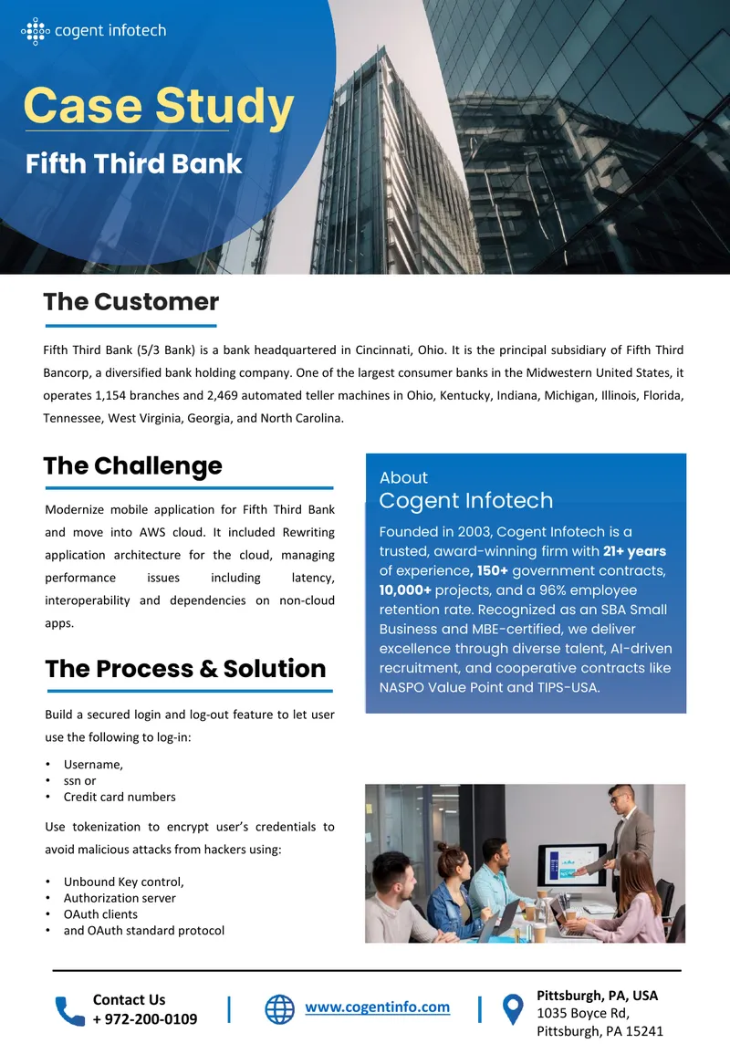 Fifth Third Bank Mobile Application Modernization Case Study