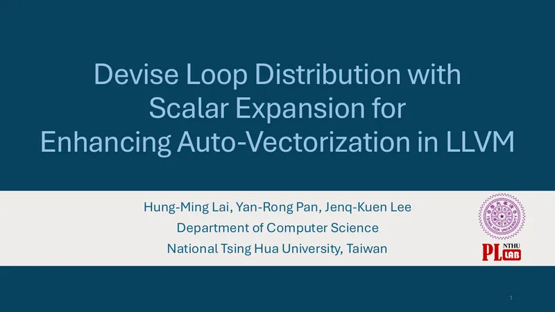 Devise Loop Distribution with Scalar Expansion for LLVM
