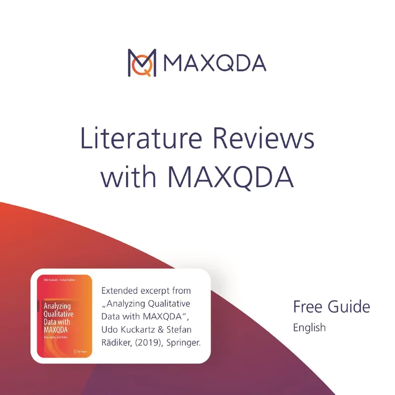 Literature Reviews with MAXQDA Guide