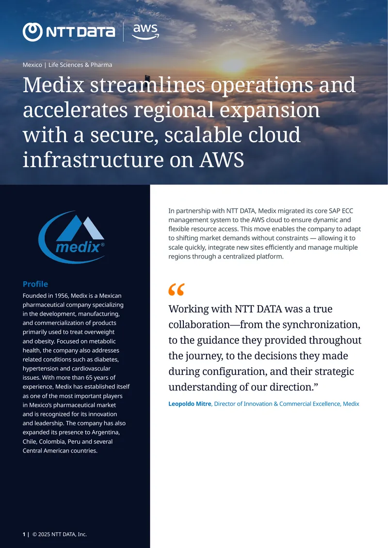 Medix Cloud Migration to AWS Infrastructure