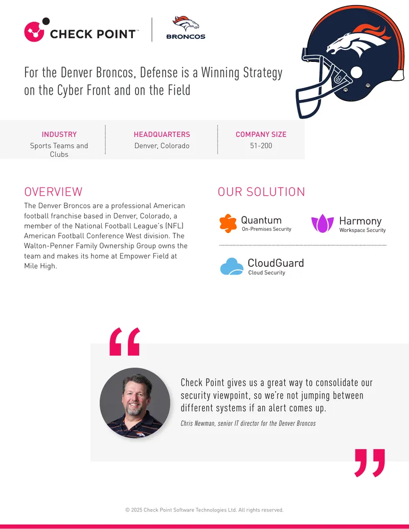Denver Broncos Cybersecurity Case Study