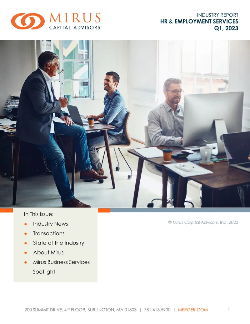 HR and Employment Services Industry Report Q1 2023