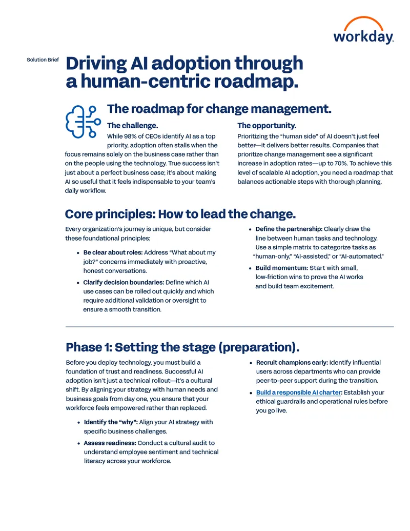 Driving AI Adoption Through a Human-Centric Roadmap
