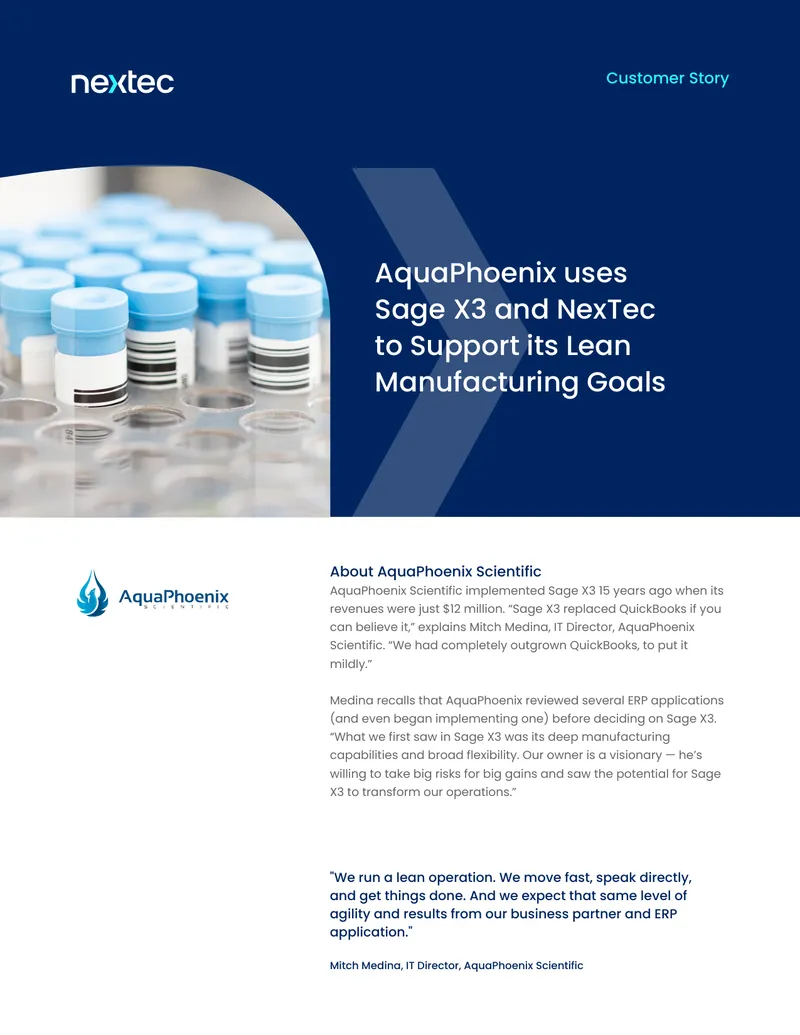 AquaPhoenix Scientific ERP Implementation Case Study