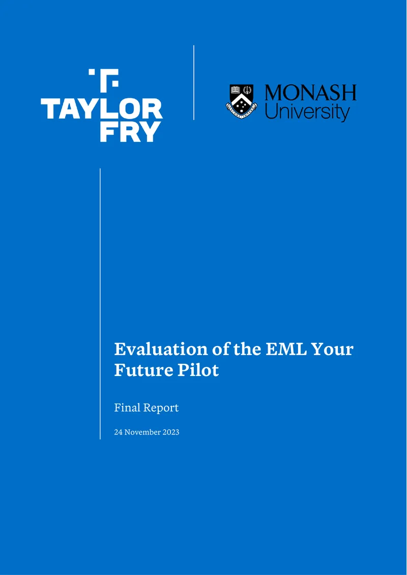 Evaluation of the EML Your Future Pilot Final Report