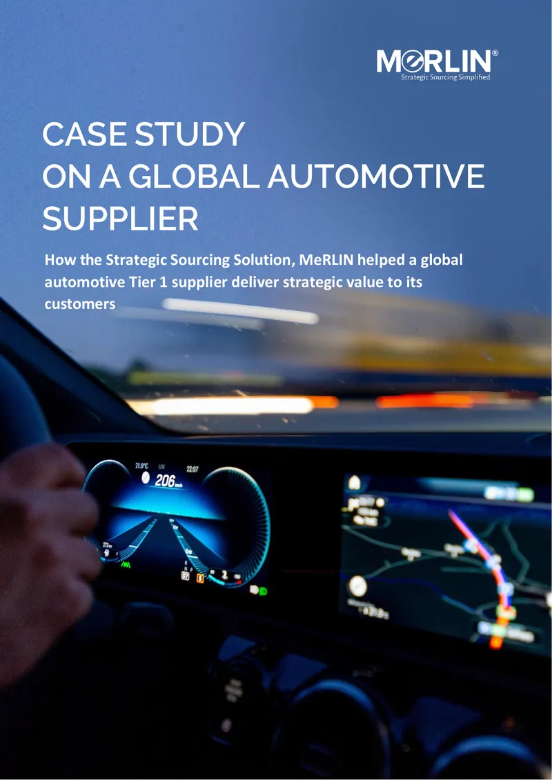 Strategic Sourcing Solution Case Study for Automotive Supplier