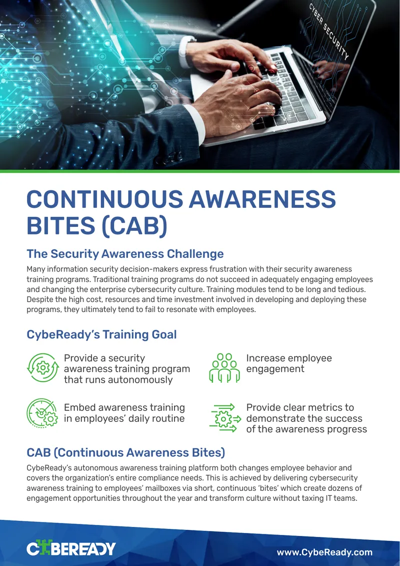 Continuous Awareness Bites Cybersecurity Training Program
