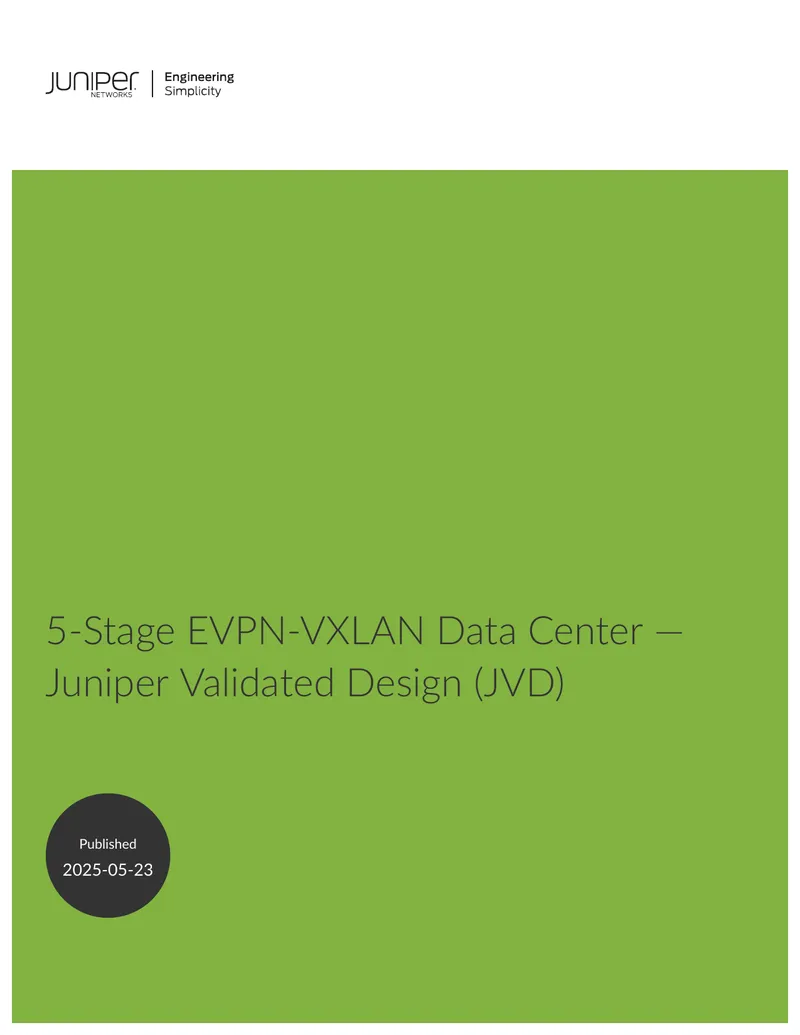 5-Stage EVPN-VXLAN Data Center Design Guide