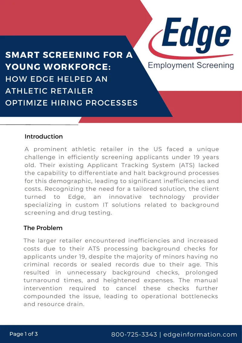Smart Screening Solution for Young Workforce
