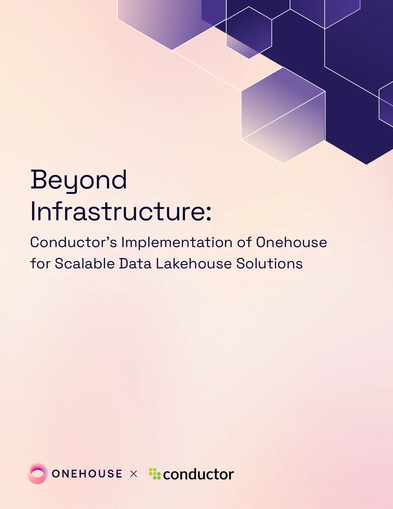 Conductor's Implementation of Onehouse for Data Lakehouse Solutions