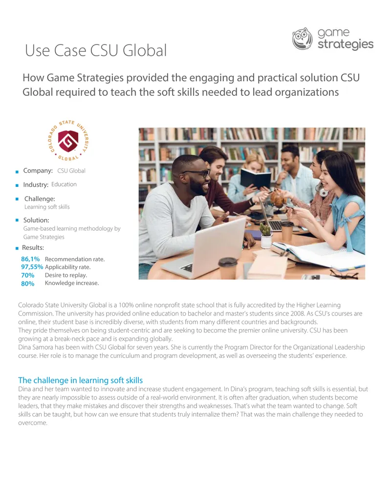 Game-Based Learning for Soft Skills Development