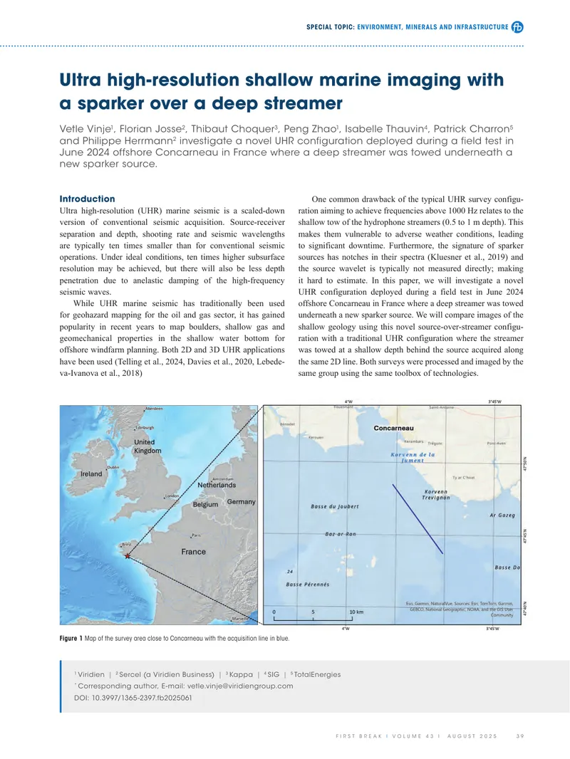 Ultra High-Resolution Marine Seismic Survey Methodology
