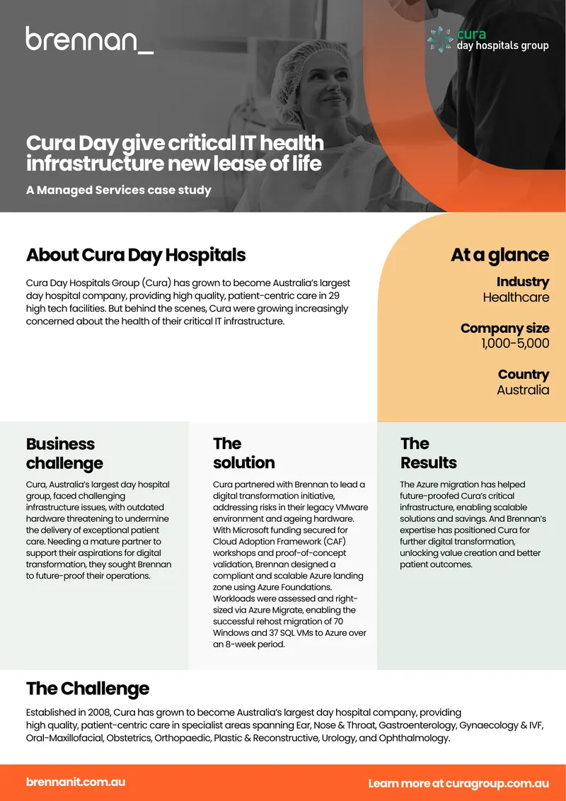 Cura Day Hospitals IT Infrastructure Transformation Case Study