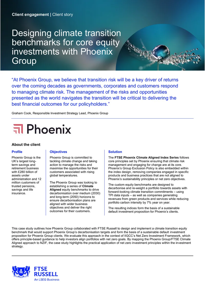 Designing Climate Transition Benchmarks for Equity Investments