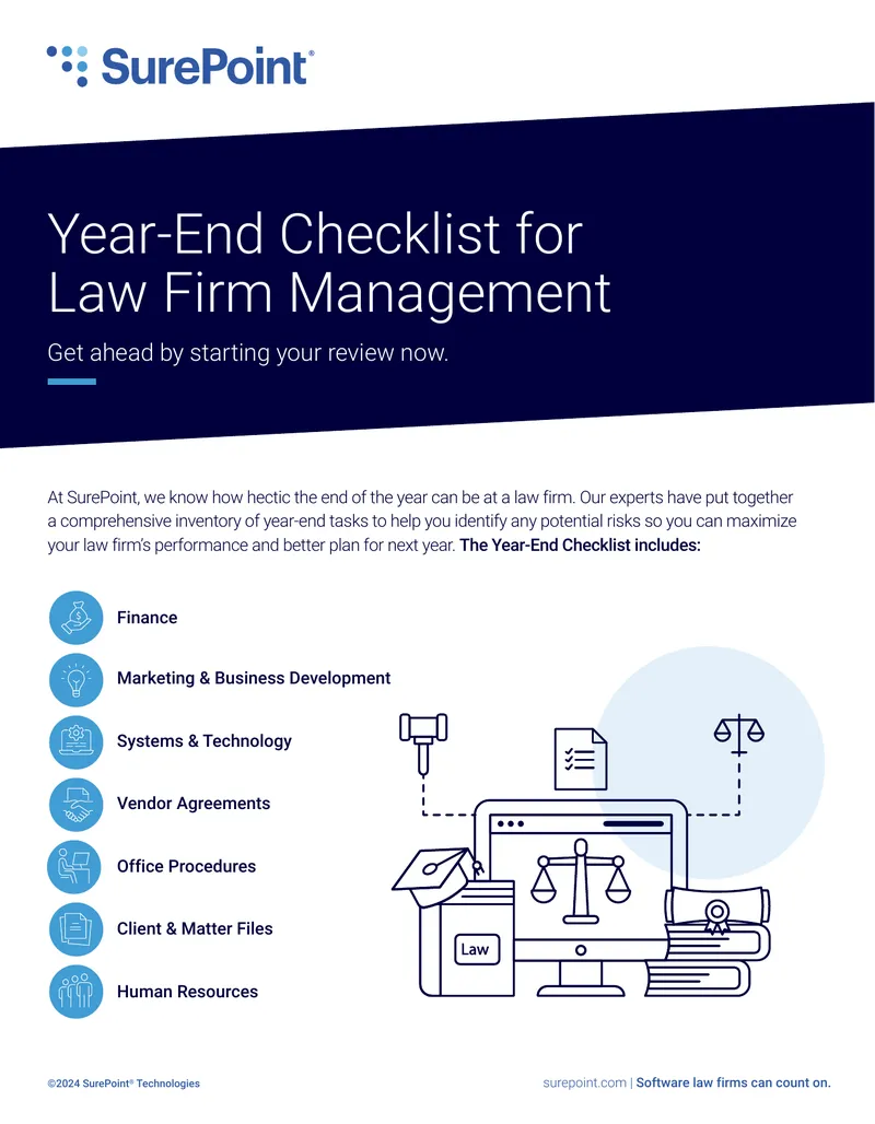 Year-End Checklist for Law Firm Management