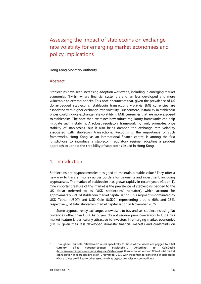 Impact of Stablecoins on Exchange Rate Volatility