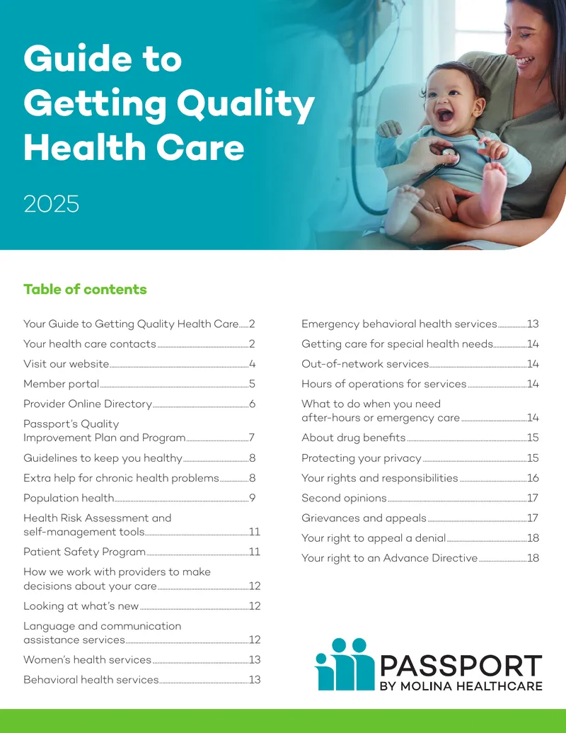Guide to Getting Quality Health Care 2025