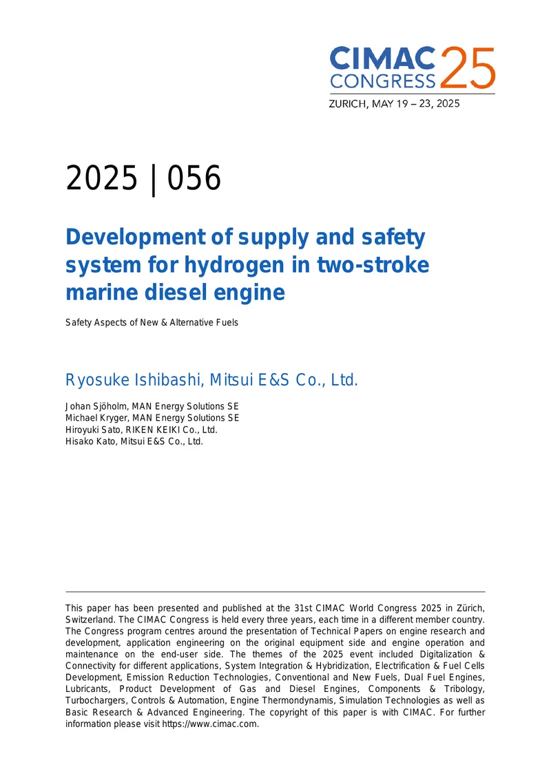 Development of Hydrogen Supply and Safety System