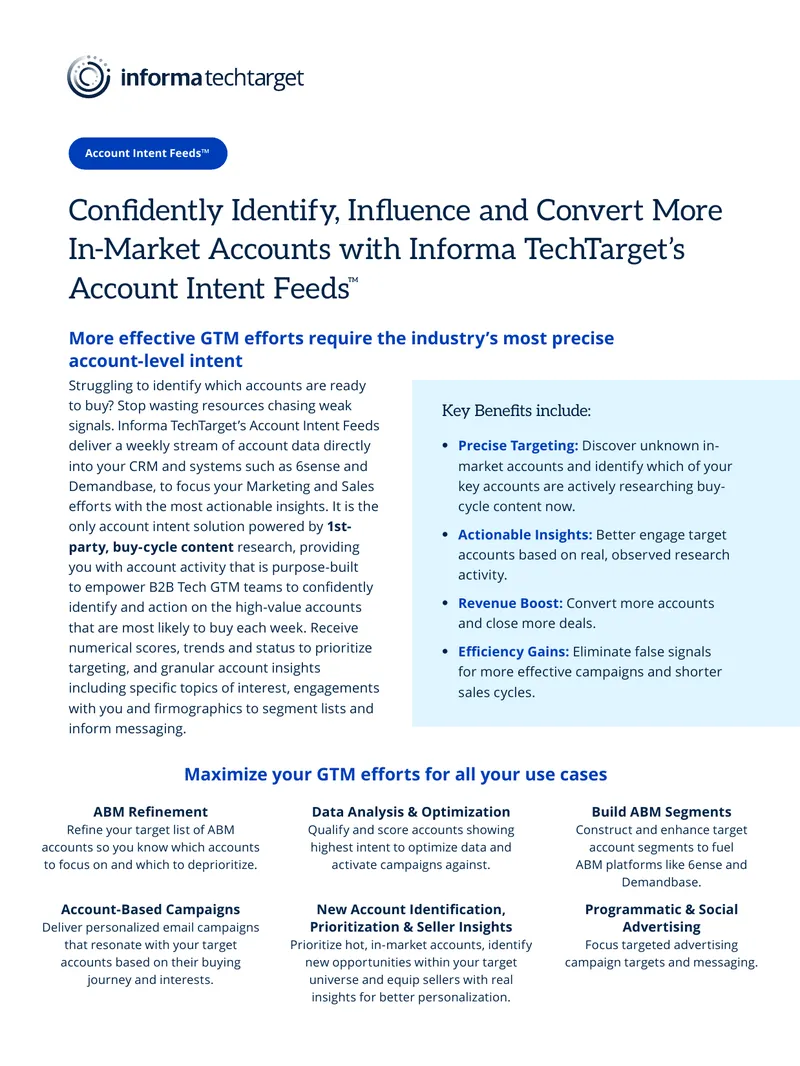 Account Intent Feeds for B2B Marketing Optimization