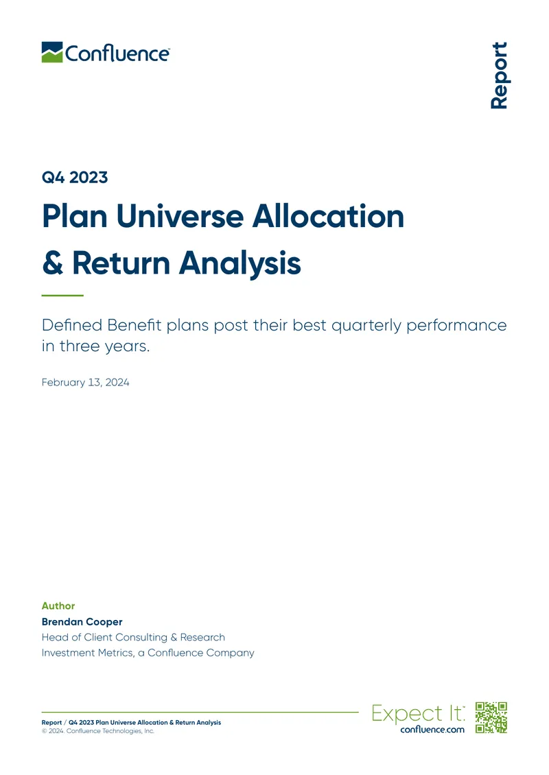 Q4 2023 Plan Universe Allocation and Return Analysis