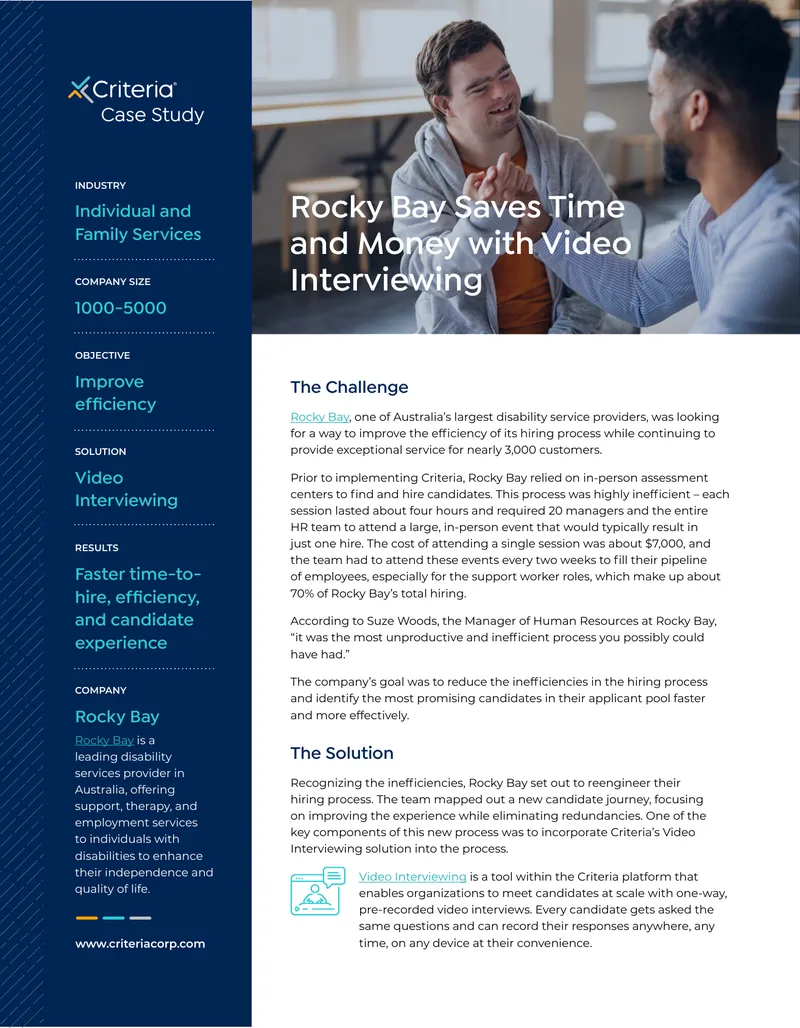 Rocky Bay Hiring Process Optimization Case Study