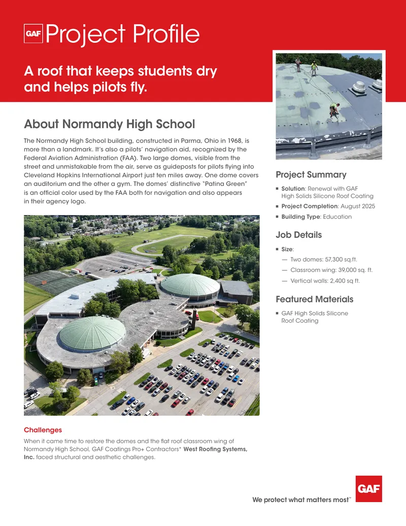 Normandy High School Roofing Restoration Project
