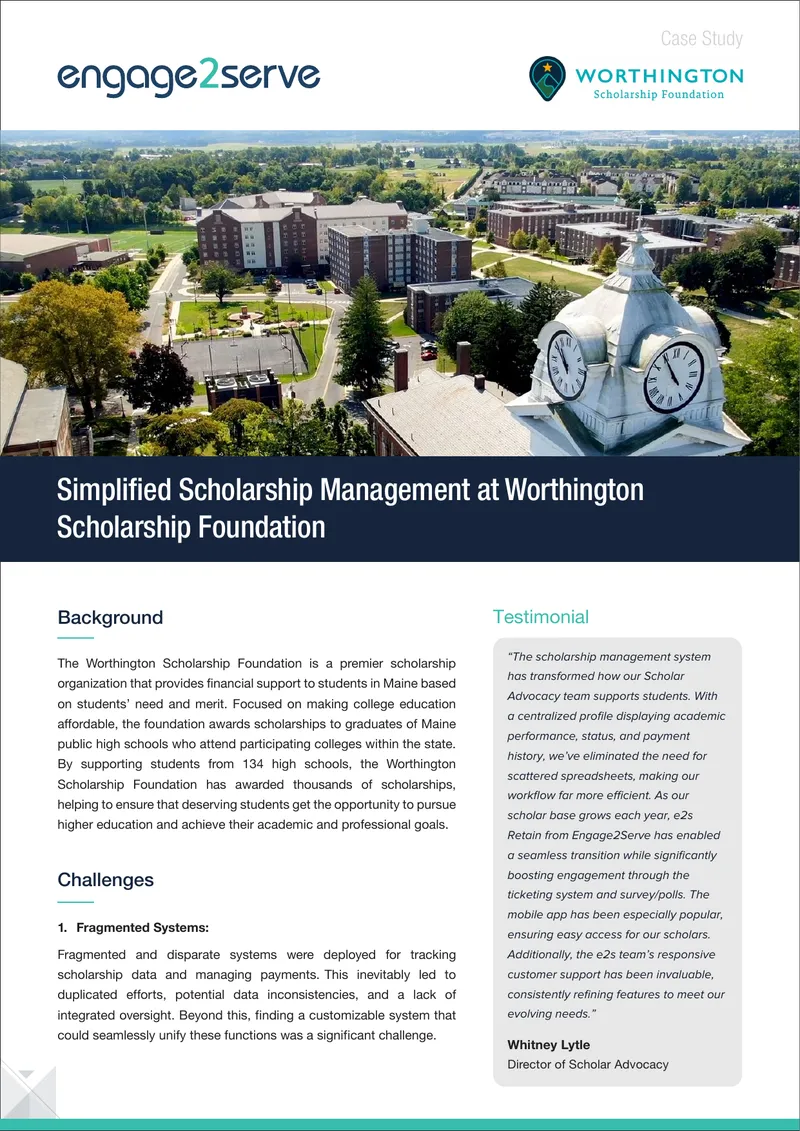 Scholarship Management System Implementation Case Study