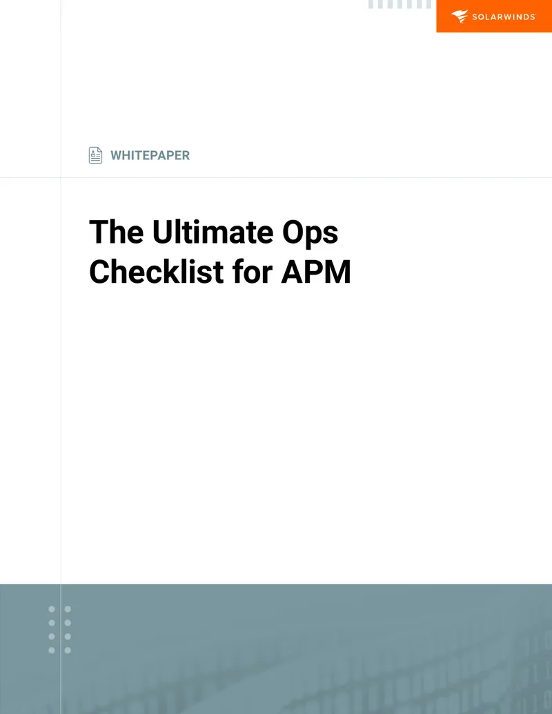 Ultimate Operations Checklist for Application Performance Monitoring