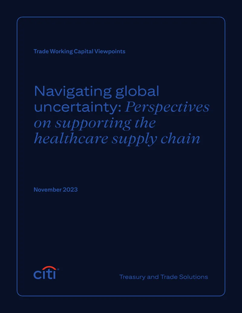 Perspectives on Supporting the Healthcare Supply Chain