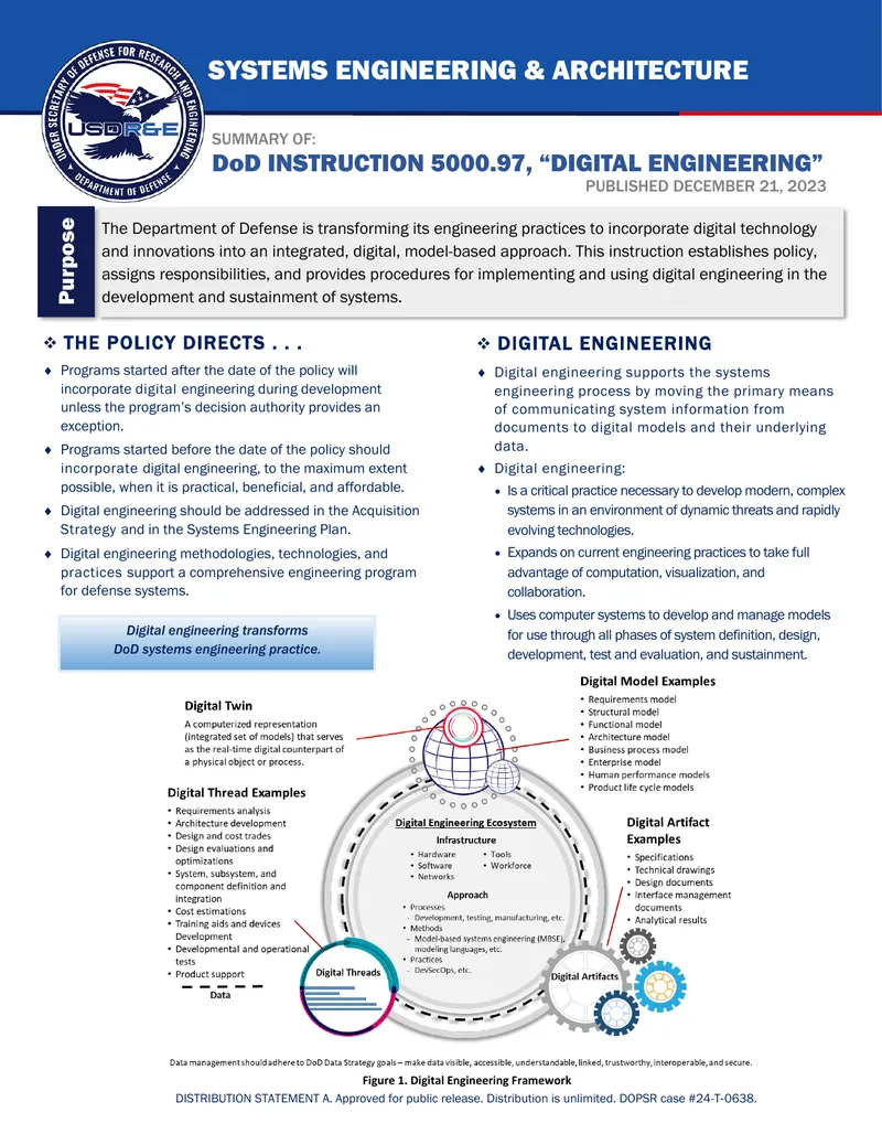 Digital Engineering Implementation Policy and Framework