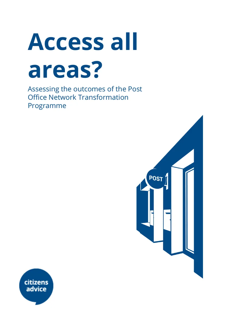 Assessment of Post Office Network Transformation Programme