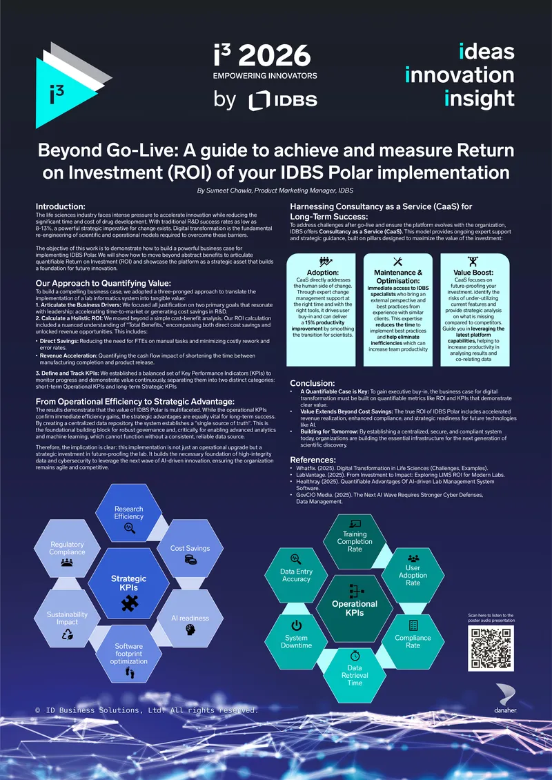 Building a Business Case for IDBS Polar Implementation