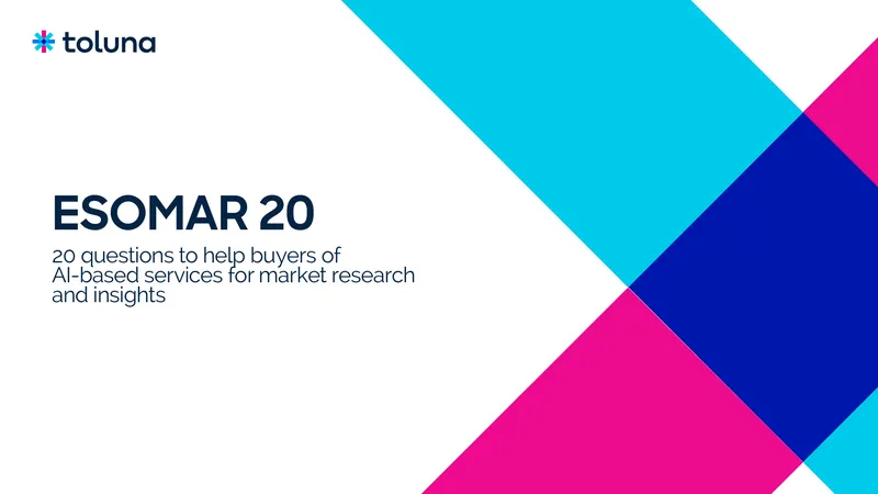 20 Questions for Buyers of AI-Based Market Research Services