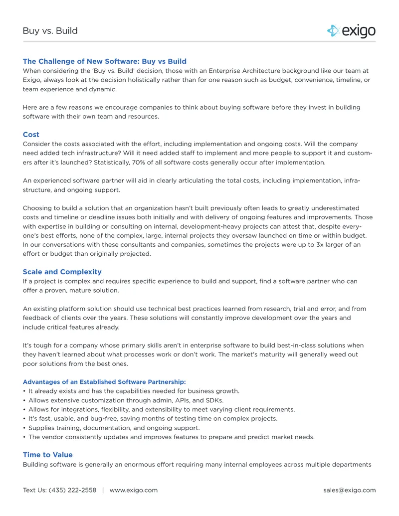 Buy vs Build Decision Framework