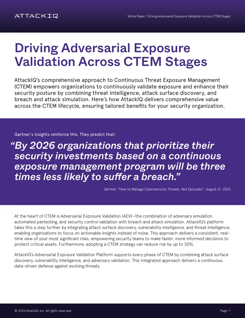 Driving Adversarial Exposure Validation Across CTEM Stages